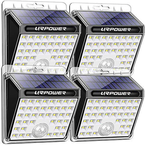 URPOWER Solar Lights Outdoor, 40 LED Motion Sensor Security Lights Solar Flood Lights Waterproof Solar Powered Outdoor Lights for Backyard, Fence, Deck, Patio, Garage (4 Pack)