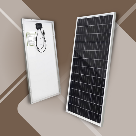 HQST 100 Watts 12 Volts Monocrystalline Slim Solar Panel