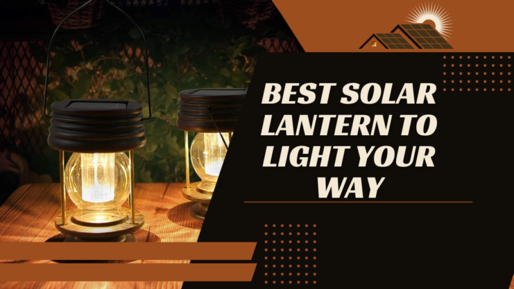 solar light lantern for outdoor